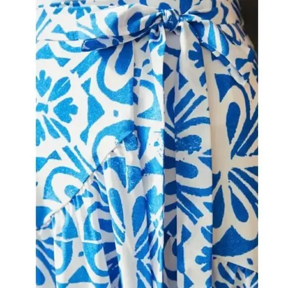 Anthropologie | Hutch Printed Wrap Maxi Skirt | Size: Small | Color: Dark Blue - Picture 4 of 5